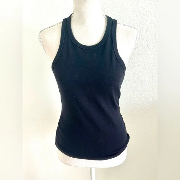 ALO Yoga Black Ribbed Tank Top - Picture 3 of 5